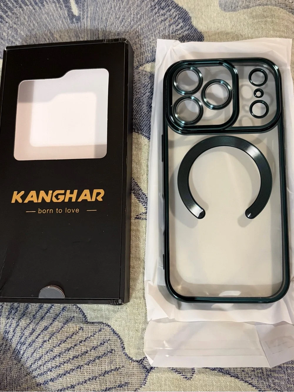 KANGHAR MagSafe Clear Case Dark Green for iPhone 16 Pro Max